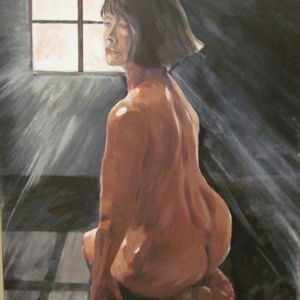 Woman in a cell