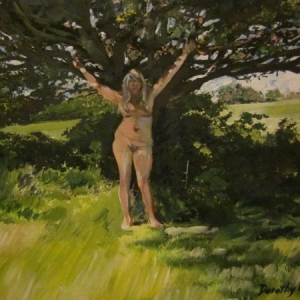 Woman and tree